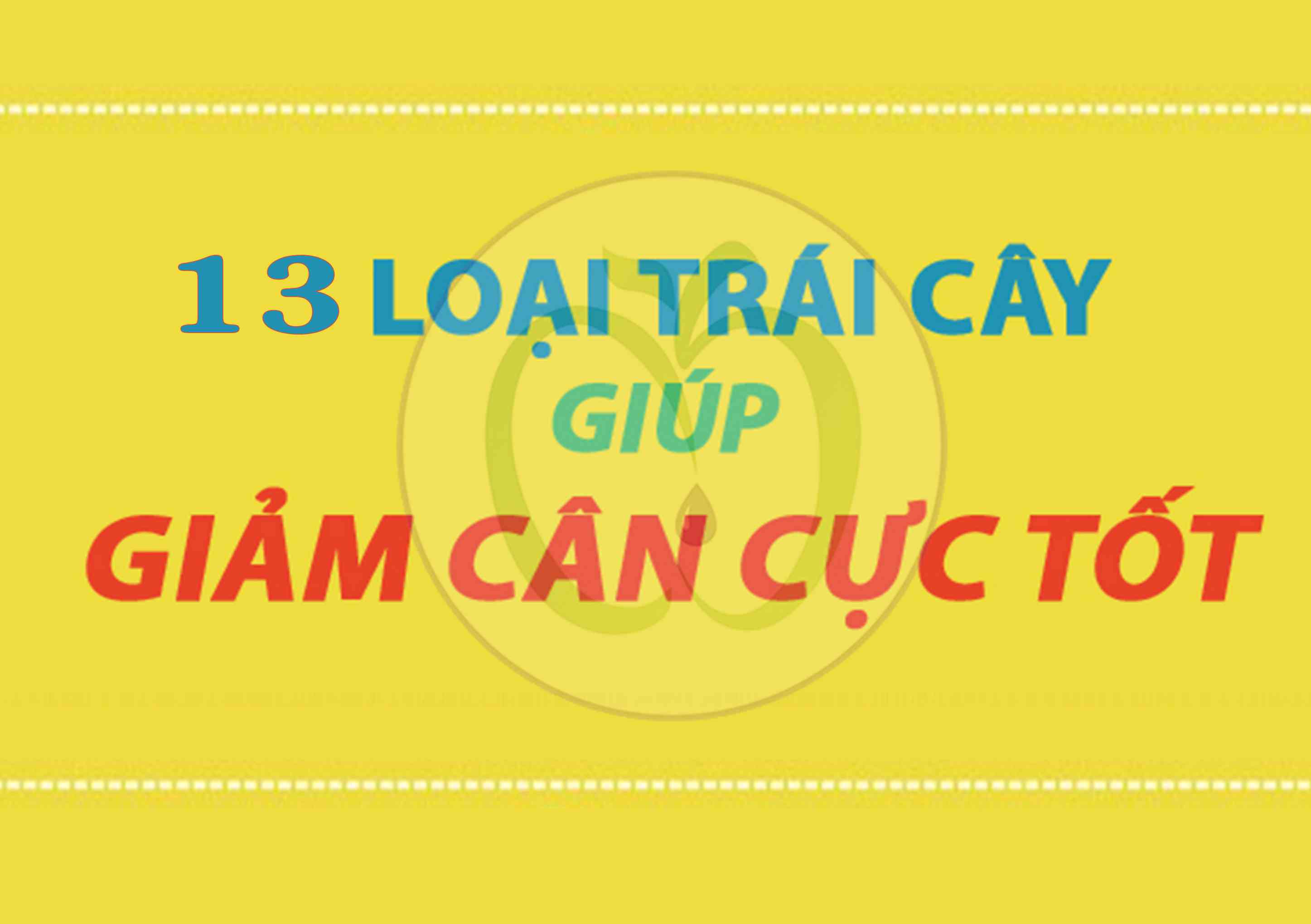 Trái cây giảm cân